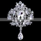 Elegant Handmade Crystal Silver Plated Artificial Brooch Flower Diy Brooch Bouquet thumbnail-2