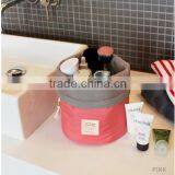Cylindrical Bundle Mouth Portable Nylon Cosmetic Bag thumbnail-4