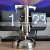 Balance Shaped Metal Auto Flip Down Clock Desktop Decorative Clock With Single Holder thumbnail-3