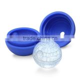 BPA LFGB silicone sphere ice ball tray , ice cube maker