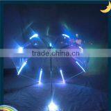 Wholesale Automatic Open and Luminous LED Umbrella Head Knocked Cloth Quality Choice thumbnail-2