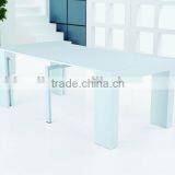 2013 Good Quality White High Gloss Extension Dining Table thumbnail-1