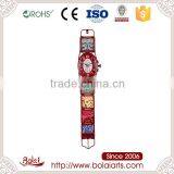 Colorful Gears Pattern Design Oval Shape Red Metal Gear Wall Clock thumbnail-1