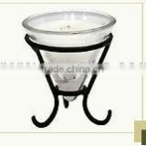 Glass Candle Holders on Stand, Glass Candle Stand