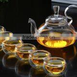 OEM Hot Sale Good Design Tea Pot Glass Stainless Steel Spring Filter thumbnail-5