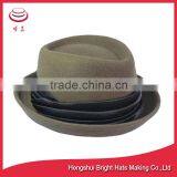 Wool Felt Pork Pie Hat With Curling Brim thumbnail-4