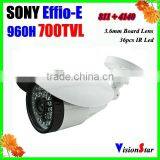 Video Camera Outdoor 3.6mm Board Lens 36pcs ir Leds 960h Ccd 700tvl Sony Effio-E Ip66 Waterproof Bullet Camera With High Quality thumbnail-1