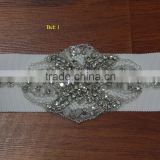 nice crystal beading belt for wedding dress