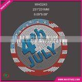 4th July American Flag Rhinestone Unlimited Heat Press Transfers thumbnail-1