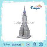 Chrysler Building Paper Model 3d Diy Puzzle Toy