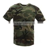 Custom Woodland Camo T-Shirt 100% Cotton Unisex Camoflage T Shirt Camoflage Army T Shirt Wholesale