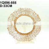 13 Inch Wholesale Charger Plates in Color Painted by Spinning in Cheap Price thumbnail-6