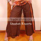 2396 Cotton Trouser Women Robes Longues Robes Magiques Tuniques Pantalons Manteaux & Vestes Tuniques Pantalons Robe Pareo thumbnail-1