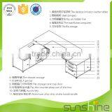 Sunshine Office Furniture Hot Sale Lastest Boss/Office Director/CEO Use Wooden Office Table Boss Executive Desk Design Photos thumbnail-5