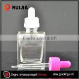 RUIJIA 15ml 30ml Rectangle Glass Dropper Bottle With Childproof and Tamper Evident Cap Wholesales thumbnail-6