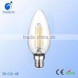 C35 FC35 2W 4W Led Filament Lamp C35 Decorative Lighting Ceramic Filament Ampoule a Filament Led Cob Bulb