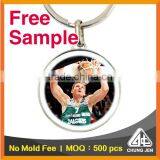 Free Sample_advertising Printed Basketball Souvenir Oem Key Holder thumbnail-2