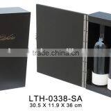 Black Matt Finish Handmade Wooden Wine Packing Box ,wooden Box for Wine thumbnail-1
