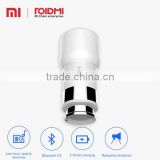 Roidmi wholesale multi-function Fashional Design Bluetooth 2 port wireless usb led car charger with output 5V 2.4A 2nd gen