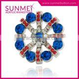 Wholesale Large Plastic Button With Rhinestone thumbnail-2