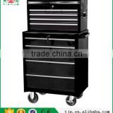 TJG-TCR8527 Rolling Cabinet Combo Type With 11 Drawers Black