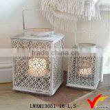White Metal Lanterns for Wedding Decoration thumbnail-1