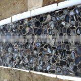 Agete Gemstone Table Top , Natural Agate Stone Table Top