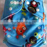 Wholesale Printed Baby Minky Cloth Nappy Eco Friendly Pocket Cloth Diaper High Quality and Cheap Diapers thumbnail-3