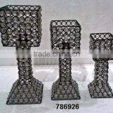 Metal & Glass Crystal Votive Tealight Candle Holder thumbnail-5