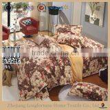 China Suppliers Quilt Blankets Rebel Wholesale Plush Blankets Grid Bed Sheet Set thumbnail-4