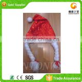 Wholesale Artifical Multi-Purpose Christmas Ornament Women's Plush Santa Hat