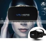 2016 new model vr glasses 3d and vr headset for smart phone VR HERE
