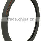 Performance Grey With Burlwood Grain Car Steering Wheel Cover thumbnail-1