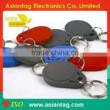 ISO144443A 13.56mhz Abs Rfid Keyfob Tag With Laser Number Printing