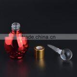 12ml Round Ball Shaped UV Gel Colored Glass Dropper Bottles Empty Red Blue Glass Perfume Bottle With Glass Applicator for Sale thumbnail-4