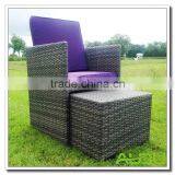 Audu Miami Purple Outdoor Garden Rattan Dining Set thumbnail-4