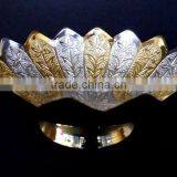 Beautiful Gift Item, Return Gift Gold and Silver Plated Bowl thumbnail-2