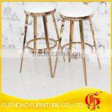 Hot Sale Stainless Steel Gold Bar Chair for Cafe thumbnail-3