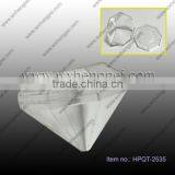 Cleverish Portable Cute Transparent Diamond Plastic Storage Jewelry Wedding Box Kit thumbnail-1