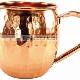 Moscow Mule Copper Mugs Set of 4 | 100% Solid Copper Moscow Mule Mugs thumbnail-1
