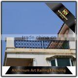 Modern Decorative Brass Finish Integral Balcony Aluminum Deck Railing thumbnail-2