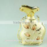 High Quanlity Electroplated Gold Ceramic Vase for Wholesale With Iron Stand thumbnail-1