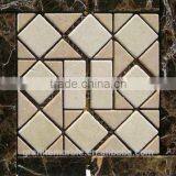 High Quality Brown Marble Mosaic Tiles For Bathroom/Flooring/Wall Etc & Mosaic Tiles On Sale With Low Price