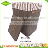 Bamboo laundry basket collapsible laundry basket dirty clothes storage