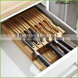 Bamboo In-drawer Knife Holder for 13 Knives Homex-BSCI Factory thumbnail-1