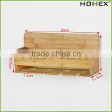 Bamboo Hanging Wine Glass Rack/ Wine Wall Rack Homex-BSCI thumbnail-1