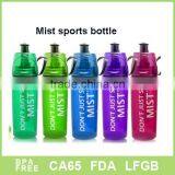 Dual Functional Water Drink and Spray Mist Squeeze Bottle Sport Water Bottle With Mist Sprayer thumbnail-2