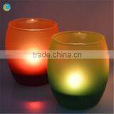 Electroplate Frosting Egg Shape Glass Candle Holder Candlestick thumbnail-3