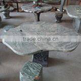 Stone Table Forest Green Table Garden Decoration Bench Marble Garden Bench