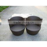 Wicker Rattan Stackable Patio Bullet Garden Coffee Set thumbnail-2